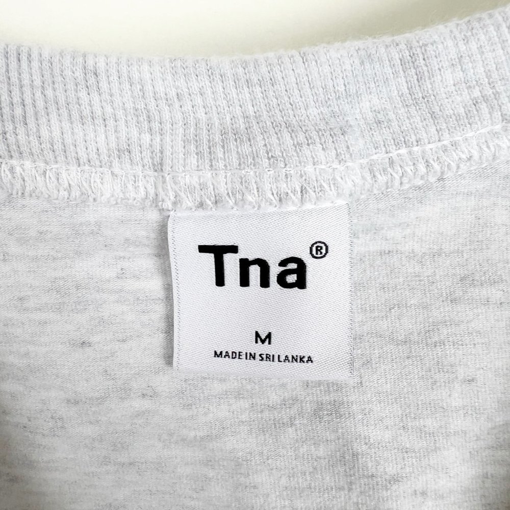 Aritzia TNA Hold-It Sutton Crop Tank Top Scoop Neck Vintage Wash Cropped 90s Y2K - Picture 3 of 8